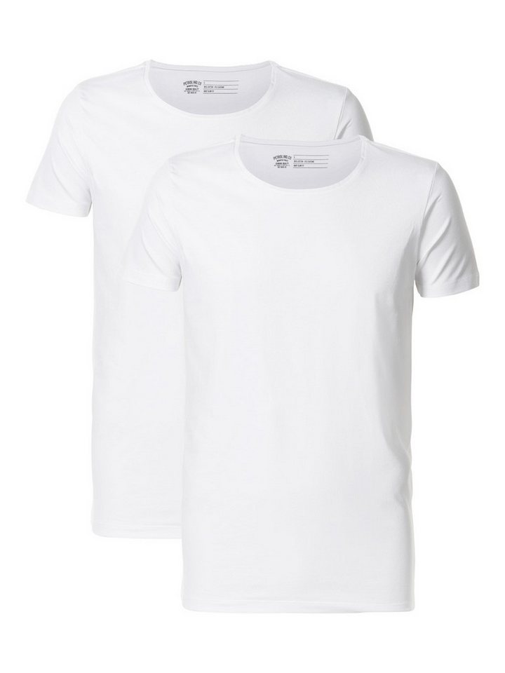Petrol Industries T-Shirt Bodyfit Basic T-Shirt in Black & White Petrol Industries T-Shirt Bodyfit Basic T-Shirt in Black & White von Petrol Industries