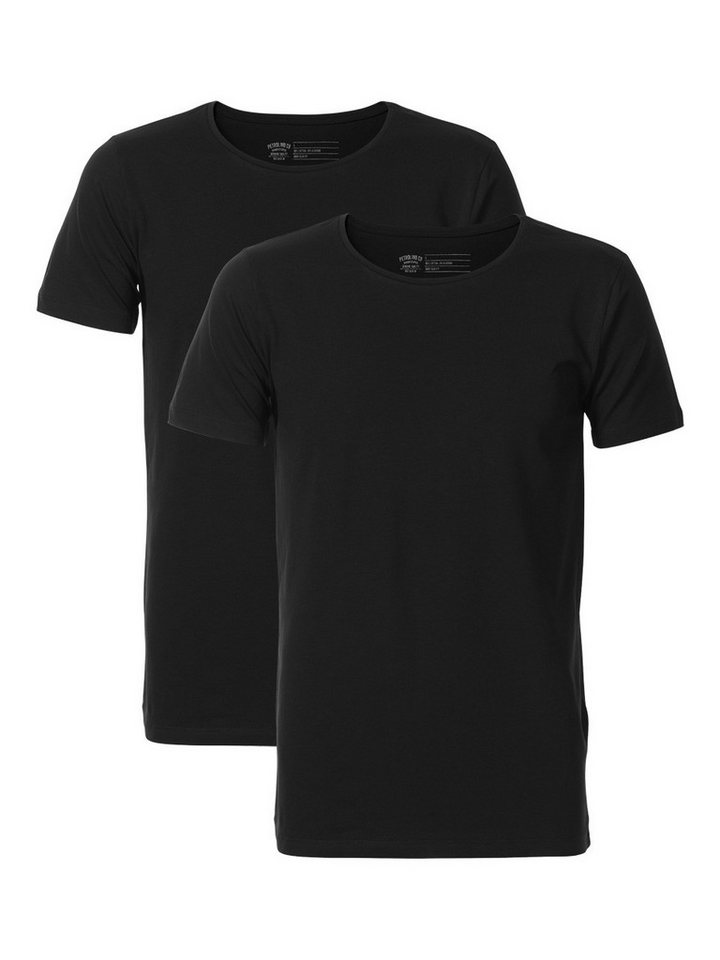 Petrol Industries T-Shirt Bodyfit Basic T-Shirt in Black & White Petrol Industries T-Shirt Bodyfit Basic T-Shirt in Black & White von Petrol Industries