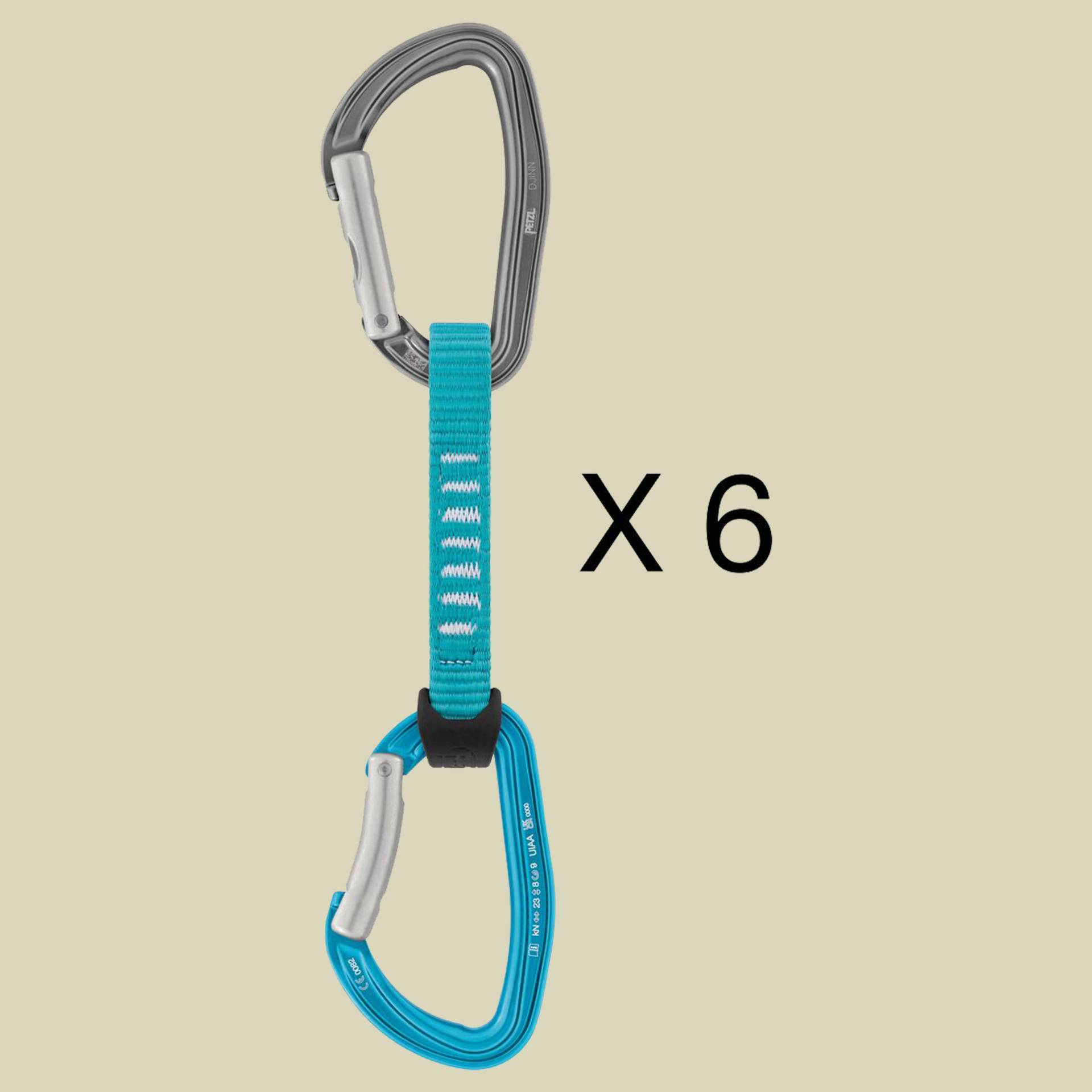 Djinn Axess Express 6-er Set Farbe türkis Djinn Axess Express 6-er Set Farbe türkis von Petzl