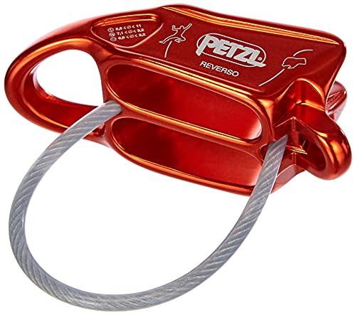 PETZL - Sicherungsgerät REVERSO - Unisex, Rot, Einheitsgröße von PETZL