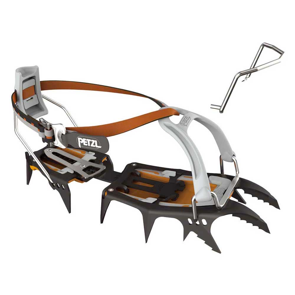 Petzl Sarken Leverlock Universel Crampons Orange,Schwarz EU 36-46 von Petzl