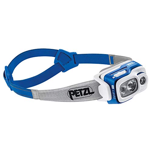 PETZL - Stirnlampe SWIFT RL - Unisex, Blau, Einheitsgröße, Wiederaufladbar von PETZL