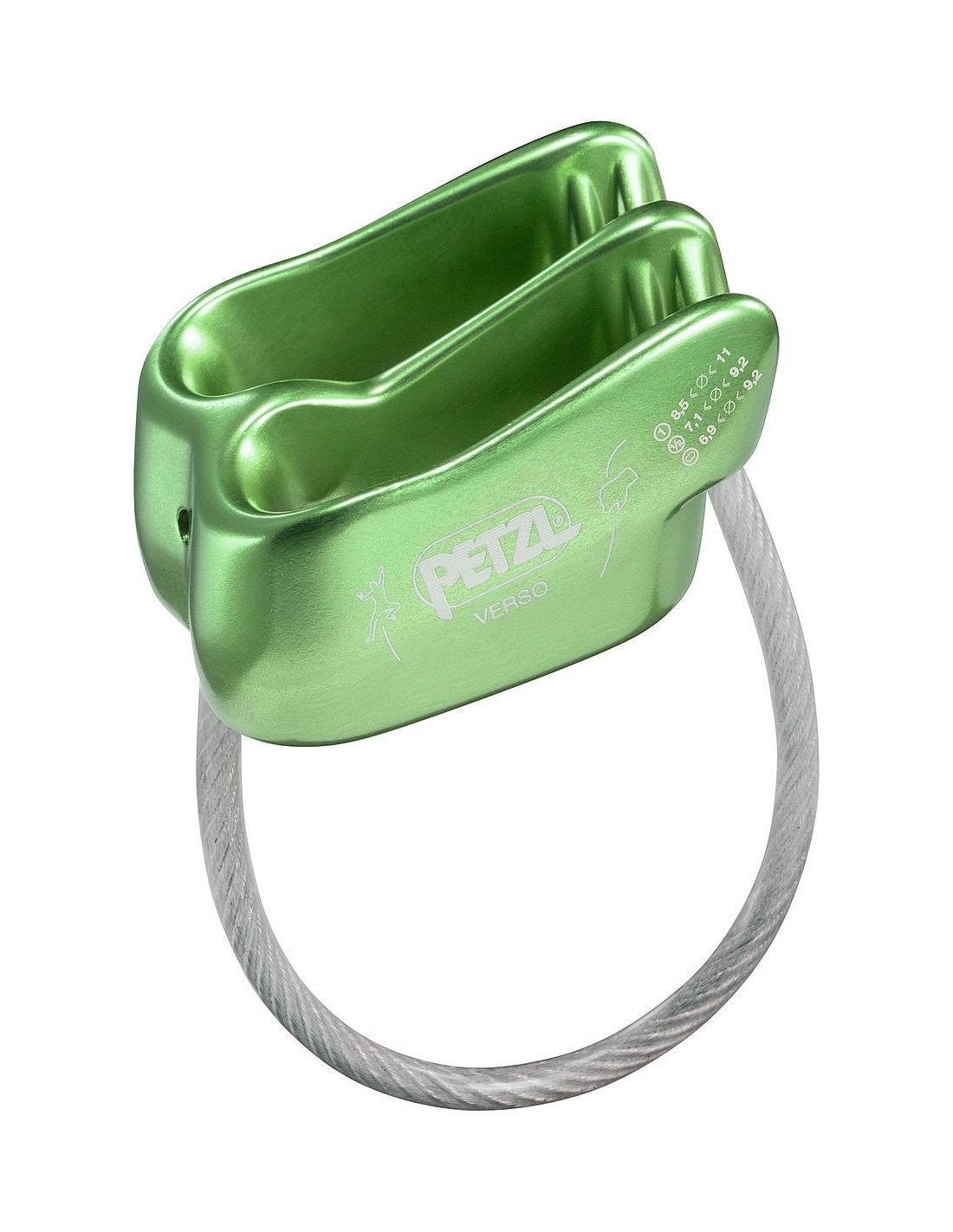 Petzl Tuber Verso, grün Sicherungsgeräte - Tubes (Alpin), Seilstränge - 2 Seilstränge, Farbe Sicherungsgeräte - Grün, von Petzl