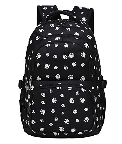 Schulrucksack Set Mädchen Teenager Rucksäcke Schule Schulrucksäcke Weiterführende Schule Rucksack Groß Schulrucksack Oberstufe Laptop Jugendliche Großer Grosser Freizeitrucksack Schultaschen Schwarz von Peuignao