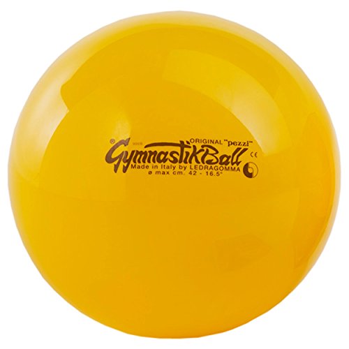 ORIGINAL Pezzi Gymnastik Ball Standard 42 cm gelb Büro von PEZZI