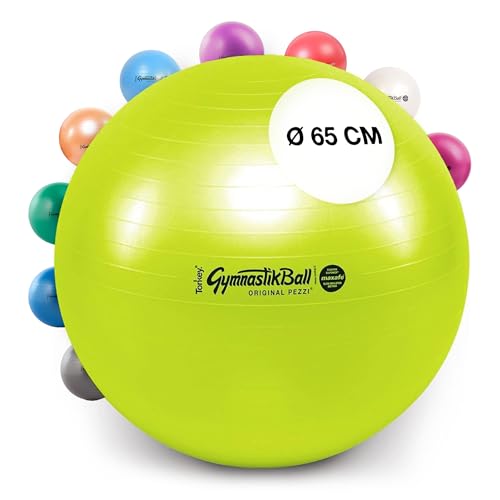 PEZZI Original Ball Maxafe Physio Gymnastik Therapie Bürostuhl lindgrün 65 cm von PEZZI