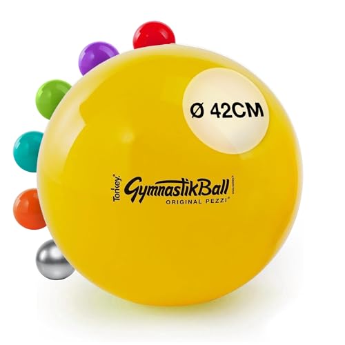 PEZZI - Gymnastikball Original Pezziball Standard 42cm Ø – Sitzball für Therapie, Sport & Büro - Universeller Trainingsball aus robustem PVC belastbar bis 400 kg – Gelb PEZZI - Gymnastikball Original Pezziball Standard 42cm Ø – Sitzball für Therapie, Sport & Büro - Universeller Trainingsball aus robustem PVC belastbar bis 400 kg – Gelb von PEZZI