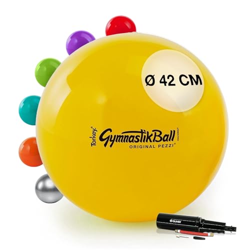 PEZZI Original Pezziball Standard 42 cm m. Pumpe gelb Sitzball PEZZI Original Pezziball Standard 42 cm m. Pumpe gelb Sitzball von PEZZI