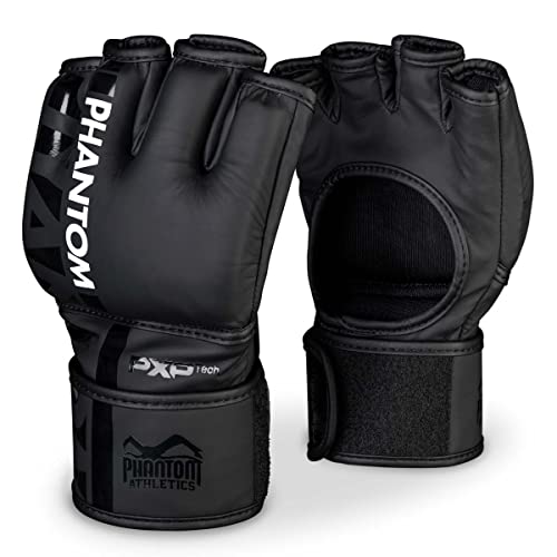 Phantom MMA Handschuhe APEX Fight | Profi Gloves für Fight, Sparring, Boxen, Freefight (L/XL - Schwarz) von Phantom Athletics