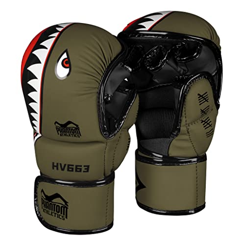 Phantom MMA Handschuhe Fight Squad | Profi Gloves für Sparring, Fight, Boxen, Freefight (L/XL - Army Grün) von Phantom Athletics