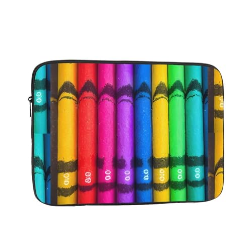 Laptoptasche mit farbigen Buntstiften, strapazierfähig, für die meisten Laptops und iPads, stoßfest, schmal, 33 cm (13 Zoll) von Phayah