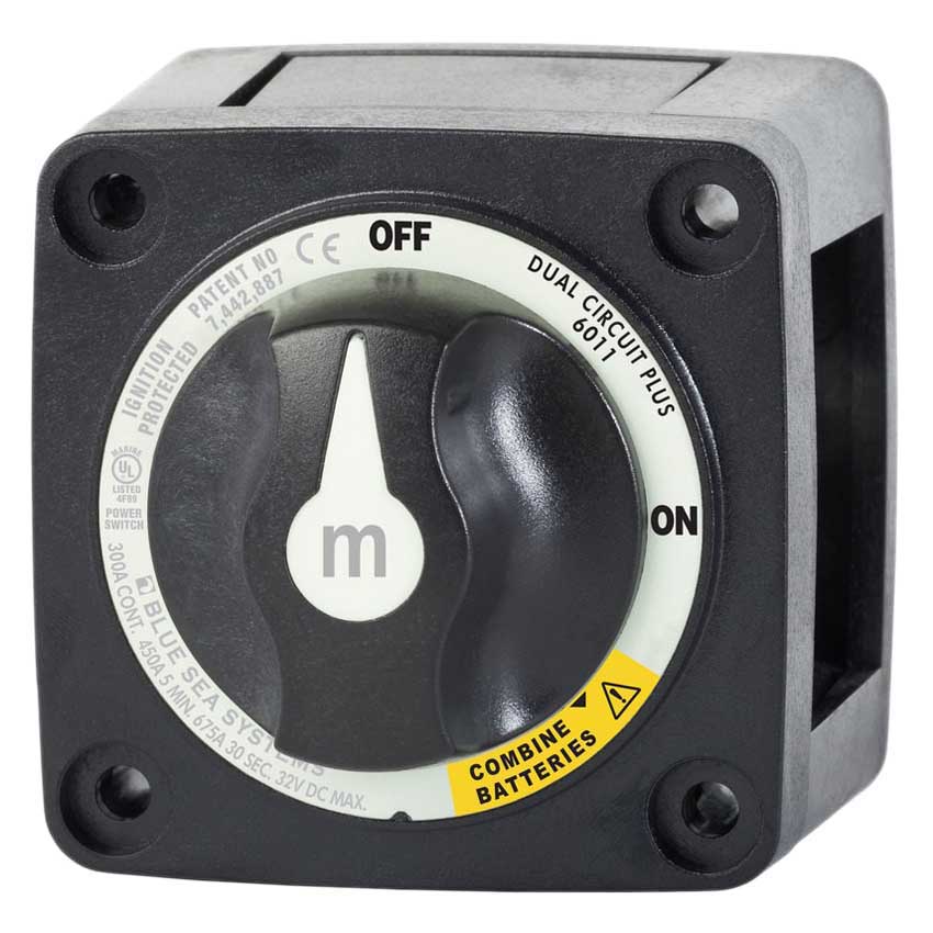 Philippi M2 Dual Circuit Battery Switch Silber von Philippi