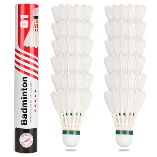 Philonext Badminton Federn, Goose Federn, Stall und langlebig, Sport, Training, Badminton-Bälle, für Indoor-Spiel im Freien, Lenkräder, Sport, Ausbildung, Badminton Philonext Badminton Federn, Goose Federn, Stall und langlebig, Sport, Training, Badminton-Bälle, für Indoor-Spiel im Freien, Lenkräder, Sport, Ausbildung, Badminton von Philonext