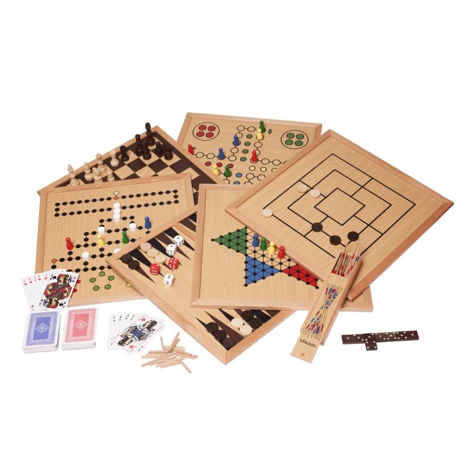 Philos Spiel, Spielesammlung - Holz - Premium Edition Philos Spiel, Spielesammlung - Holz - Premium Edition von Philos