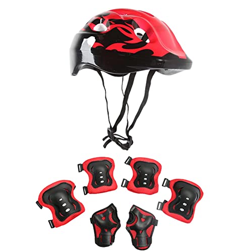 Knieschoner Kinder Mit Helm, Knieschoner Kinder Schonerset Kinder 3-10 Jahre, Knieschützer Inliner Kinder Schutzausrüstung Für Skateboard, Longboard, Stunt Scooter, Fahrrad, Rollschuhe Knieschoner Kinder Mit Helm, Knieschoner Kinder Schonerset Kinder 3-10 Jahre, Knieschützer Inliner Kinder Schutzausrüstung Für Skateboard, Longboard, Stunt Scooter, Fahrrad, Rollschuhe von PhnkjGh