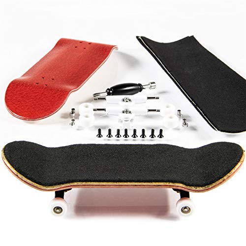 PhoneNatic Finger-Skateboard Bauset in rot (Design 5) von PhoneNatic