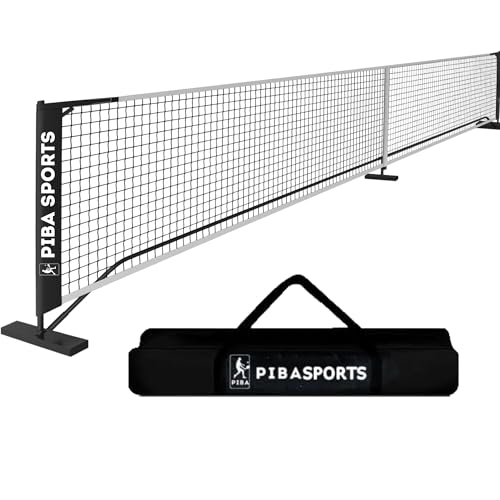 PIBA Sports Premium Pickleball-Netz – Offizielle Turniergröße, Leicht Aufzubauen, Robust und Tragbar – Ideal für Profis und Hobby-Spieler (Schwarz) PIBA Sports Premium Pickleball-Netz – Offizielle Turniergröße, Leicht Aufzubauen, Robust und Tragbar – Ideal für Profis und Hobby-Spieler (Schwarz) von PiBa Sports