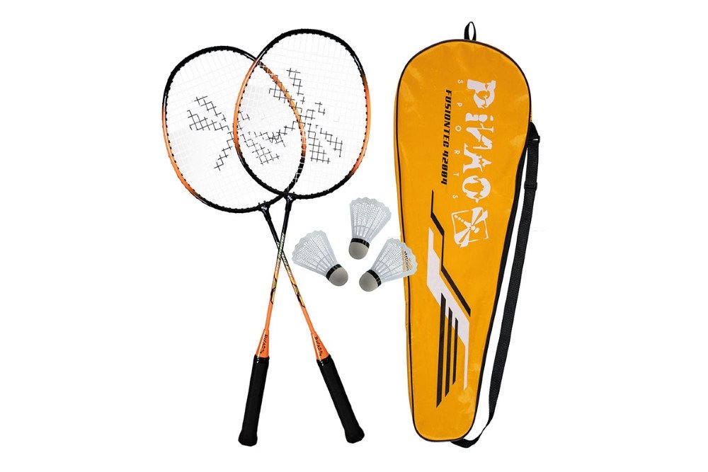 PiNAO Sports Badmintonschläger Badminton-Set, (Family Orange, 6-tlg)" von PiNAO Sports