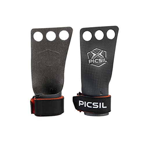 PICSIL RX Carbon Grips, Crosstraining Hand Grips für Gewichtheben, Handschuhe für Muscleups, Pull Ups, Gymnastik, Verhindert Blasen und Risse, Für Männer und Frauen (Orange 3H, XL) PICSIL RX Carbon Grips, Crosstraining Hand Grips für Gewichtheben, Handschuhe für Muscleups, Pull Ups, Gymnastik, Verhindert Blasen und Risse, Für Männer und Frauen (Orange 3H, XL) von PICSIL