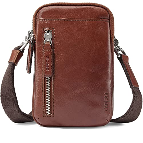 Picard, Männer Umhängetasche aus geöltem Leder, in der Farbe Cognac/Braun, aus der Serie Buddy, 511851B210, Einheitsgröße Picard, Männer Umhängetasche aus geöltem Leder, in der Farbe Cognac/Braun, aus der Serie Buddy, 511851B210, Einheitsgröße von Picard
