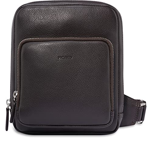 Picard, Männer Umhängetasche aus robustem Leder, in der Farbe Café/Braun, aus der Serie Milano, 8292443055 Picard, Männer Umhängetasche aus robustem Leder, in der Farbe Café/Braun, aus der Serie Milano, 8292443055 von Picard