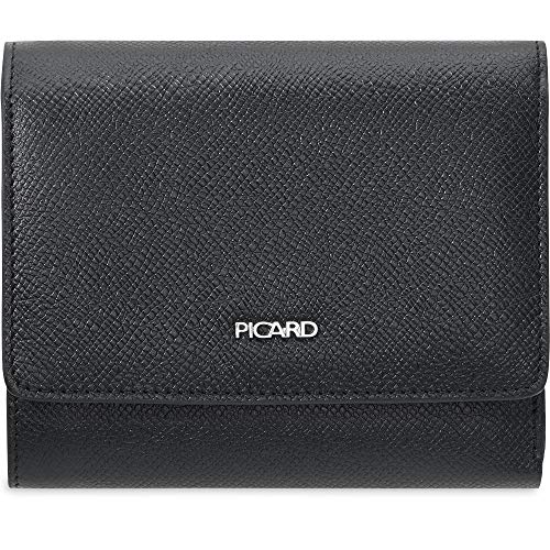Picard, Damen Portemonnaie aus fein Strukturiertem Leder, in der Farbe Schwarz, aus der Serie Miranda 1, 89271K6001 Picard, Damen Portemonnaie aus fein Strukturiertem Leder, in der Farbe Schwarz, aus der Serie Miranda 1, 89271K6001 von Picard