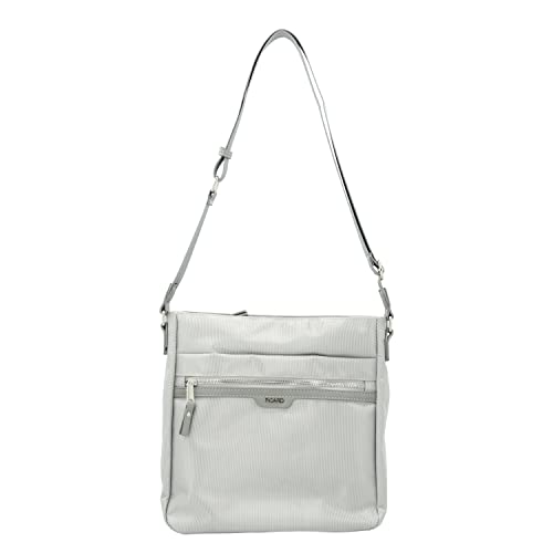 Picard Damen Schultertasche Adventure aus Nylon OneSize | Breite 28 cm höhe 29 cm länge 10 cm mit Reißverschluss | Alltag |, Silber Picard Damen Schultertasche Adventure aus Nylon OneSize | Breite 28 cm höhe 29 cm länge 10 cm mit Reißverschluss | Alltag |, Silber von Picard