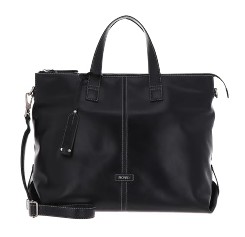 Picard Damen Shopper Eternity aus Wasserbüffelleder mit Reißverschluss in der Farbe Schwarz, 50733E1743 Picard Damen Shopper Eternity aus Wasserbüffelleder mit Reißverschluss in der Farbe Schwarz, 50733E1743 von Picard