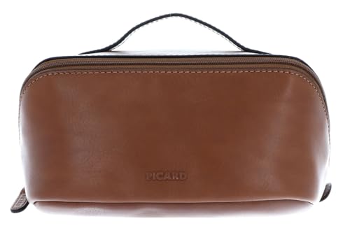Picard Toscana Kulturbeutel aus Rindsleder hergestellt, in der Farbe: Camel, Maße: 25 x 12,5 x 12 cm, 7216636215 Picard Toscana Kulturbeutel aus Rindsleder hergestellt, in der Farbe: Camel, Maße: 25 x 12,5 x 12 cm, 7216636215 von Picard