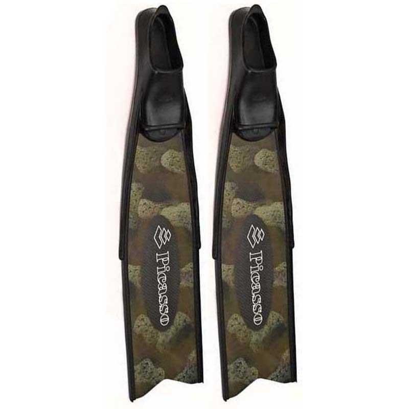 Picasso Carbon Explosion Long Spearfishing Fins Grün EU 40-42 von Picasso