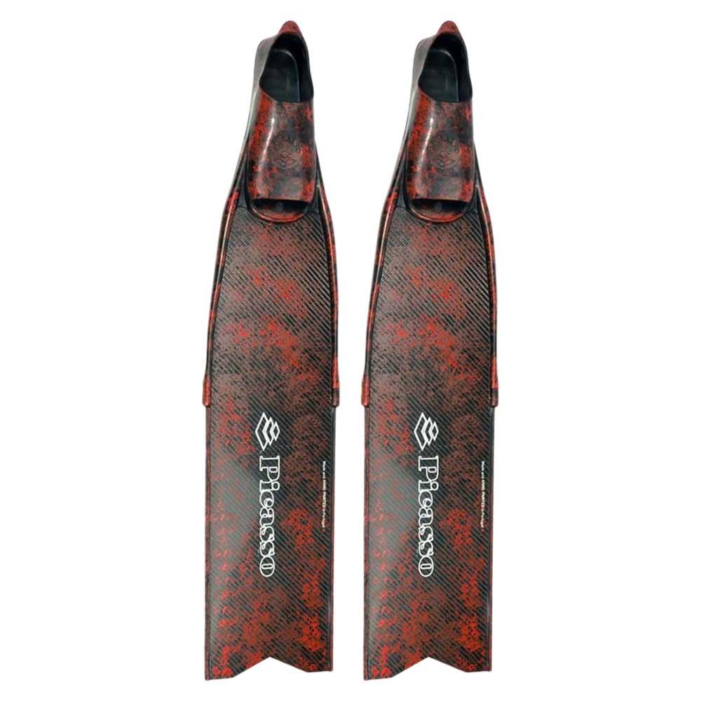 Picasso Carbon Long Spearfishing Fins Rot EU 42-44 von Picasso