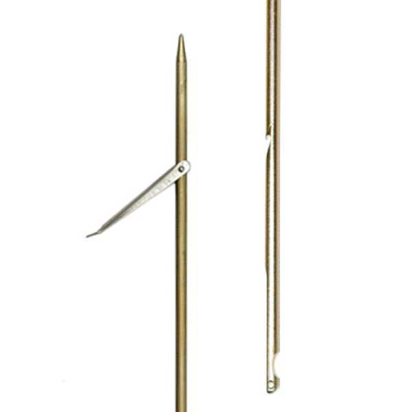 Picasso Gold Spring Steel Round Notch Spear 7 Mm Pole Golden 140 cm von Picasso