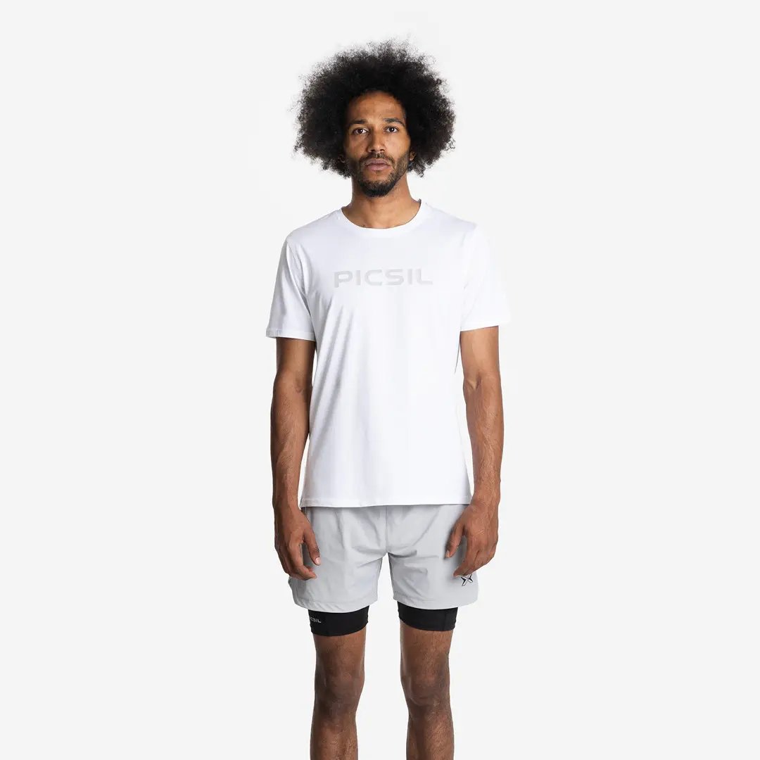 Picsil Basic Short Sleeve T-shirt Weiß L Mann von Picsil