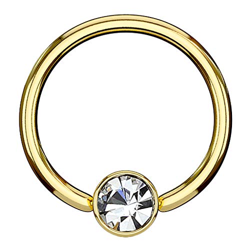 Piercingfaktor BCR Piercing Klemmring Ring Flach mit Kristall Klemm Kugel Septum Nasen Lippen Helix Ohr Tragus Gold 1,2mm x 8mm x 3mm Piercingfaktor BCR Piercing Klemmring Ring Flach mit Kristall Klemm Kugel Septum Nasen Lippen Helix Ohr Tragus Gold 1,2mm x 8mm x 3mm von Piercingfaktor