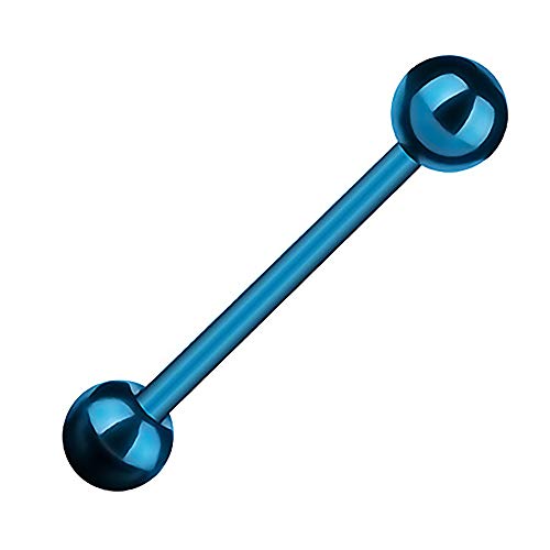 Piercingfaktor Barbell Stab Piercing Hantel Stecker Zunge Ohr Ohrpiercing Zungenpiercing Intim Brust Oral Tragus Helix Kugel 1,6mm x 38mm x 5mm Blau Piercingfaktor Barbell Stab Piercing Hantel Stecker Zunge Ohr Ohrpiercing Zungenpiercing Intim Brust Oral Tragus Helix Kugel 1,6mm x 38mm x 5mm Blau von Piercingfaktor
