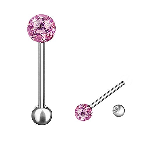 Piercingfaktor Barbell Stab Piercing Hantel Stecker Zungenpiercing Zunge Intim Brust Oral Ohr Tragus Helix Ohrpiercing Kugel Multi Ferido Kristall 14mm Lila Piercingfaktor Barbell Stab Piercing Hantel Stecker Zungenpiercing Zunge Intim Brust Oral Ohr Tragus Helix Ohrpiercing Kugel Multi Ferido Kristall 14mm Lila von Piercingfaktor