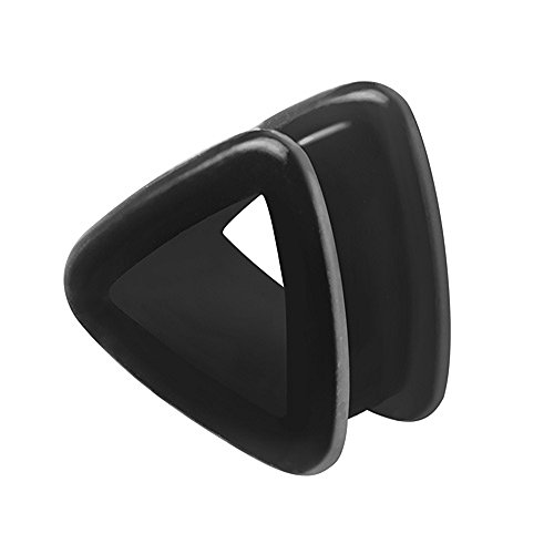 Piercingfaktor Farbiger Flesh Tunnel Silikon Double Flared Weich Flexibel Dreieck Triangel Ohr Plug Ear Piercing 10mm Schwarz Piercingfaktor Farbiger Flesh Tunnel Silikon Double Flared Weich Flexibel Dreieck Triangel Ohr Plug Ear Piercing 10mm Schwarz von Piercingfaktor