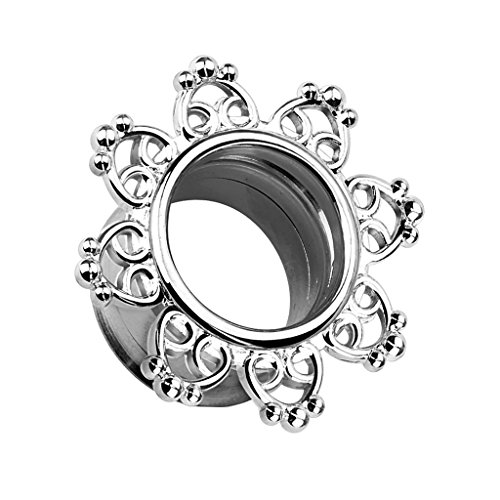 Piercingfaktor Flesh Tunnel Ear Plug Ohr Piercing Herzen Vintage Mandala Sonne Edelstahl Silbern 3mm Piercingfaktor Flesh Tunnel Ear Plug Ohr Piercing Herzen Vintage Mandala Sonne Edelstahl Silbern 3mm von Piercingfaktor