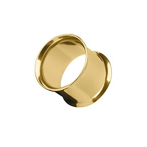 Piercingfaktor Flesh Tunnel Ear Plug Ohr Piercing Tribal Double Flared Plug aus Edelstahl 6mm Gold Piercingfaktor Flesh Tunnel Ear Plug Ohr Piercing Tribal Double Flared Plug aus Edelstahl 6mm Gold von Piercingfaktor