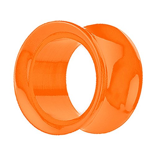 Piercingfaktor Flesh Tunnel Kunststoff Double Flared Rund Ring Kreis Creole Ohr Plug Ear Piercing Farbig 12mm Orange Piercingfaktor Flesh Tunnel Kunststoff Double Flared Rund Ring Kreis Creole Ohr Plug Ear Piercing Farbig 12mm Orange von Piercingfaktor