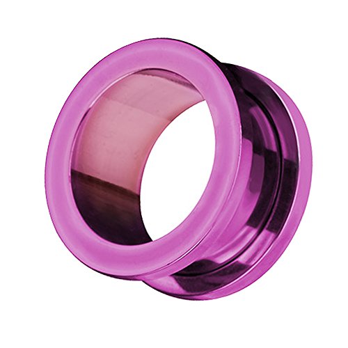 Piercingfaktor Flesh Tunnel Ohr Schraub Ear Plug Piercing Edelstahl Schraubverschluss Ohrpiercing Creole 3 mm Lila Piercingfaktor Flesh Tunnel Ohr Schraub Ear Plug Piercing Edelstahl Schraubverschluss Ohrpiercing Creole 3 mm Lila von Piercingfaktor