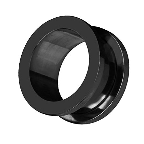 Piercingfaktor Flesh Tunnel Ohr Schraub Ear Plug Piercing Edelstahl Schraubverschluss Ohrpiercing Creole 4 mm Schwarz Piercingfaktor Flesh Tunnel Ohr Schraub Ear Plug Piercing Edelstahl Schraubverschluss Ohrpiercing Creole 4 mm Schwarz von Piercingfaktor