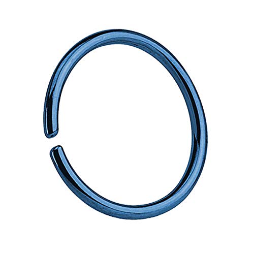 Piercingfaktor Universal Continuous Piercing biegbarer Fake Hoop Ring Septum Tragus Helix Ohr Nase Lippe Nasenring Nasenpiercing Blau 1.0mm x 10mm Piercingfaktor Universal Continuous Piercing biegbarer Fake Hoop Ring Septum Tragus Helix Ohr Nase Lippe Nasenring Nasenpiercing Blau 1.0mm x 10mm von Piercingfaktor