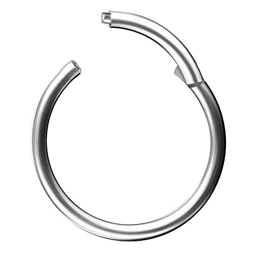 Piercingfaktor Universal Titan G23 Piercing Scharnier Clicker Ring Septum für Tragus Helix Ohr Nase Lippe Brust Intim Nippel Augenbrauen Silber 1,0mm x 8mm Piercingfaktor Universal Titan G23 Piercing Scharnier Clicker Ring Septum für Tragus Helix Ohr Nase Lippe Brust Intim Nippel Augenbrauen Silber 1,0mm x 8mm von Piercingfaktor