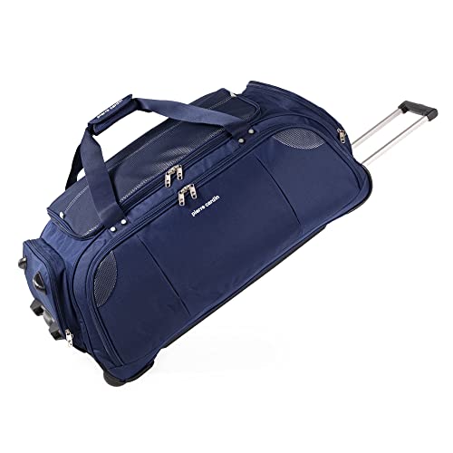 Leichte große Reisetasche mit Rädern – Rolltasche von Pierre Cardin,langlebige und belastungsgeprüfte Skate-Räder,Trolley & Grab Carry Optionen, Large Navy 30", Rollkoffer von Pierre Cardin