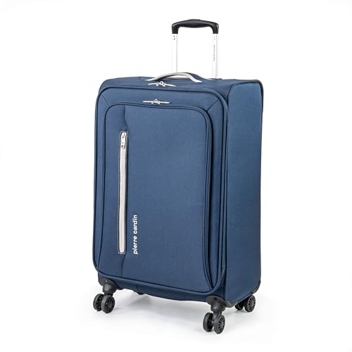 Pierre Cardin Cion CL610M Reisegepäck mit weichen Seiten und belastungsgeprüften langlebigen Rollen, Teleskopgriff Koffer mit Packgurten, Marineblau/Grau, M, Größe M: 69 cm Pierre Cardin Cion CL610M Reisegepäck mit weichen Seiten und belastungsgeprüften langlebigen Rollen, Teleskopgriff Koffer mit Packgurten, Marineblau/Grau, M, Größe M: 69 cm von Pierre Cardin