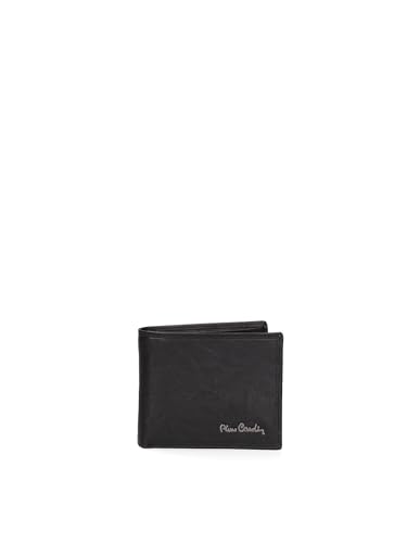 Pierre Cardin Herrengeldbörse 100% echtes Leder Handwerksprodukt Fashion Produkt 8824-101 Schwarz 10,5x9x2 cm, Schwarz , Permanent, geldbeutel von Pierre Cardin