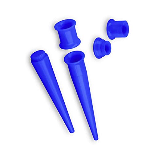 Piersando Dehnungsstab Ohr Piercing Dehnstift Dehner Ohrdehner Dehnstab Flesh Tunnel Plug Expander Taper Stab Gerade 4mm Blau von Piersando