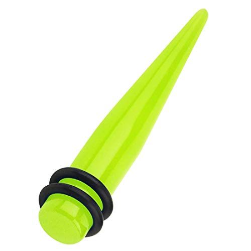Piersando Dehnungsstab Ohr Piercing Dehnstift Dehner Ohrdehner Dehnstab Flesh Tunnel Plug Expander Taper Stab Glow in The Dark 5mm Neongelb Piersando Dehnungsstab Ohr Piercing Dehnstift Dehner Ohrdehner Dehnstab Flesh Tunnel Plug Expander Taper Stab Glow in The Dark 5mm Neongelb von Piersando