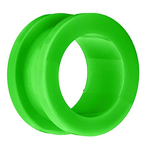 Piersando Flesh Tunnel Ohr Plug Piercing Ohrpiercing Schraub Acryl Kunststoff 12 mm Grün Piersando Flesh Tunnel Ohr Plug Piercing Ohrpiercing Schraub Acryl Kunststoff 12 mm Grün von Piersando